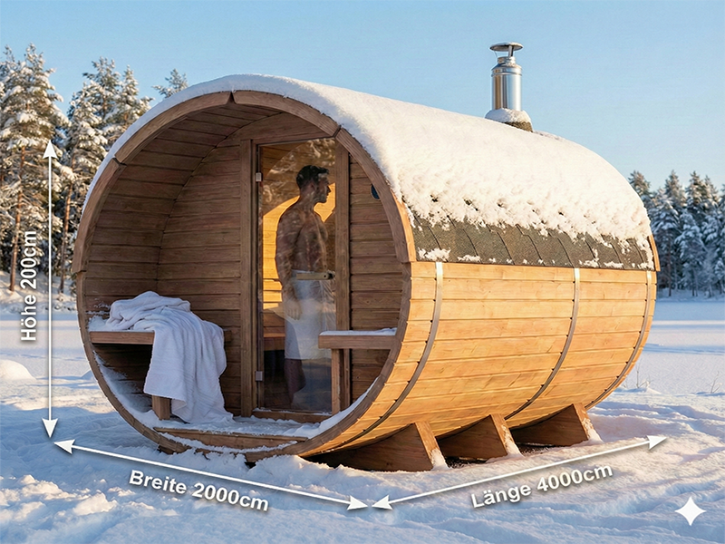 Sauna Luna 4 mit Vorraum